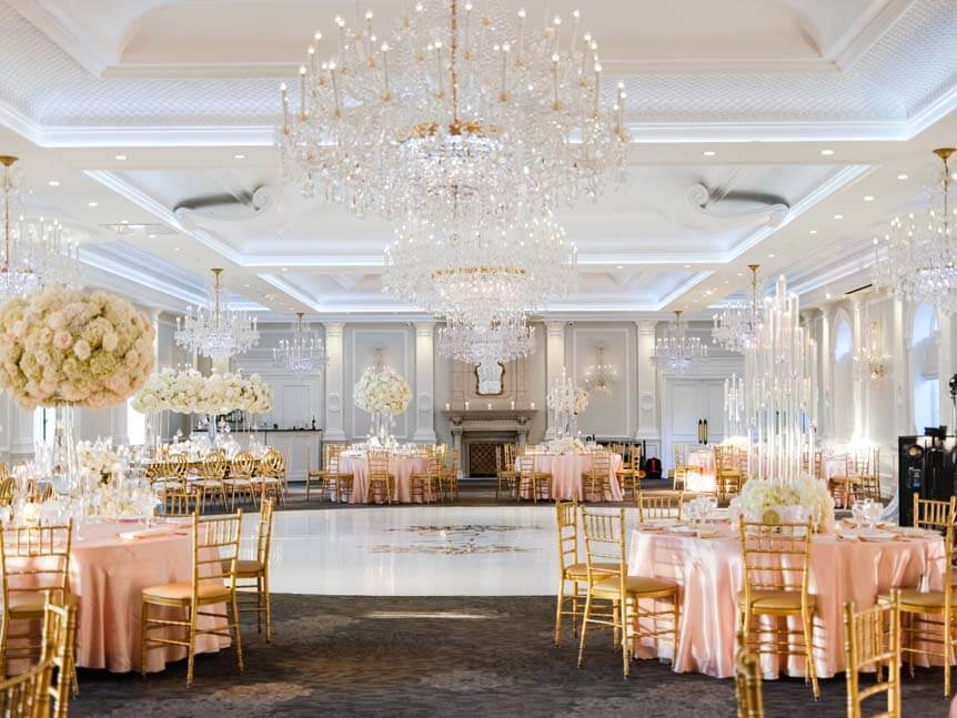 Elegant wedding dining room